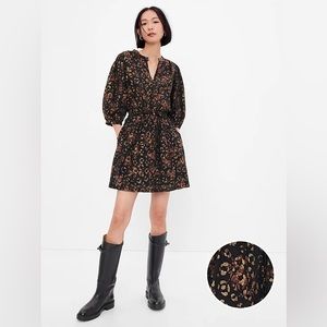 NWT GAP Gold Foil Mini Dress, Sz: Medium Tall